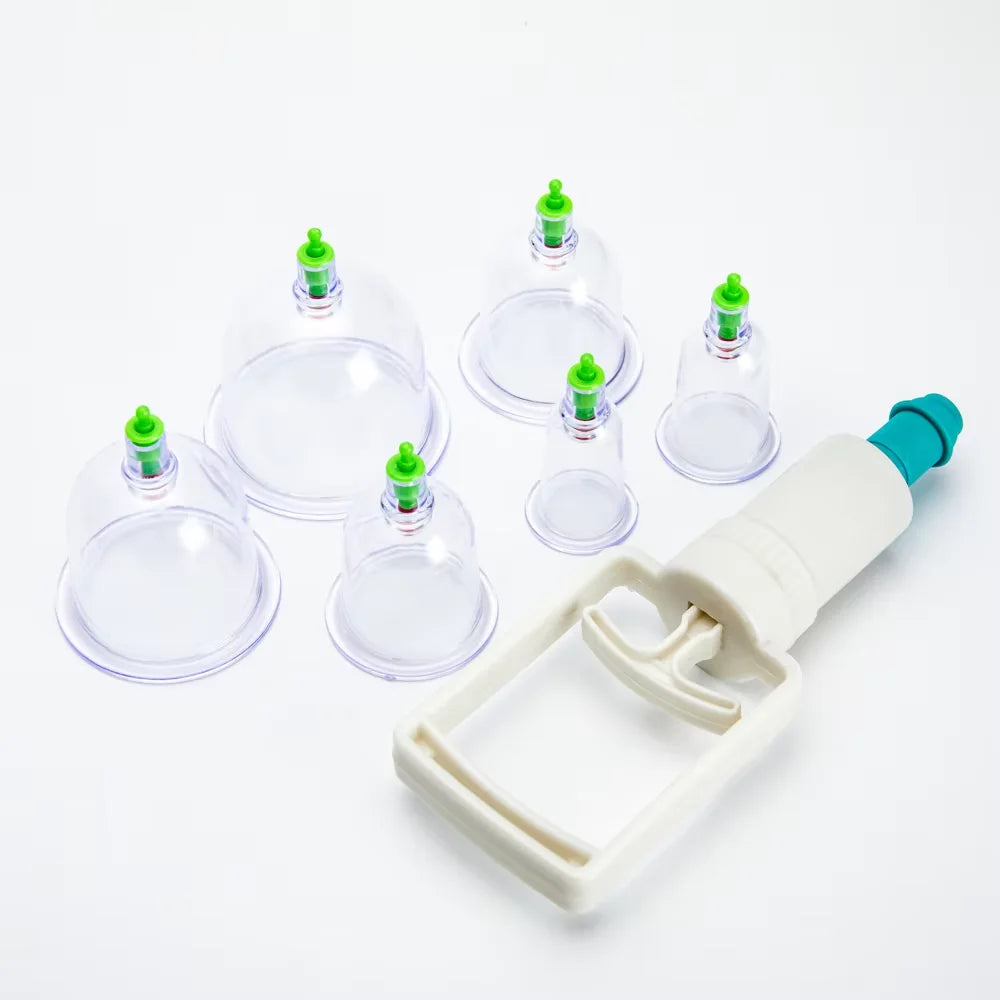 6 O 24 Piezas Ventosas Masaje Vacío Ventosas Masajeador Corporal Plástico Vacío Terapia Ventosas Juego Latas Para Masaje