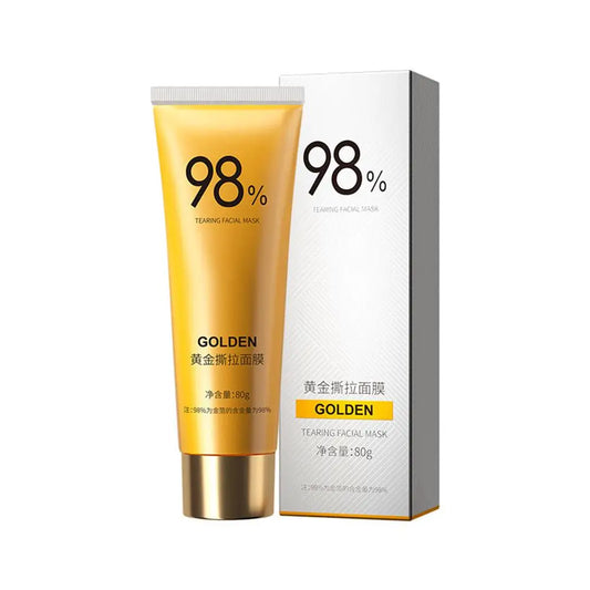 Mascarilla Exfoliante Dorada De 80G, Limpieza Profunda, Mascarilla Facial, Aclara Los Puntos Negros, Limpia Los Poros, Limpia Los Poros Profundos De La Nariz